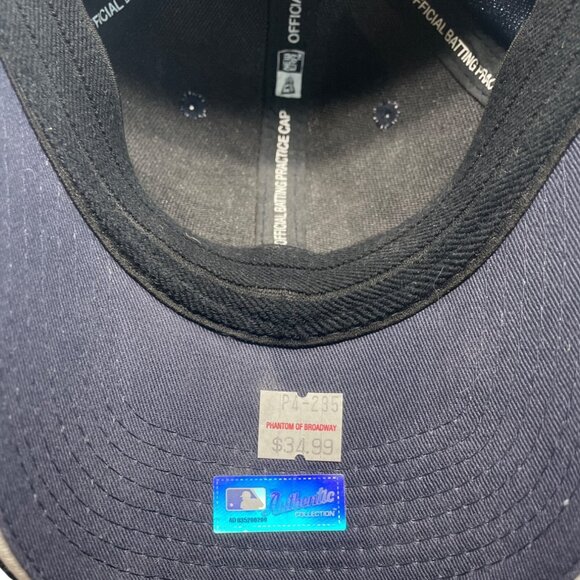 New Era 59Fifty New York Yankees MLB Black Baseball Cap Sz S/M - Picture 5 of 8